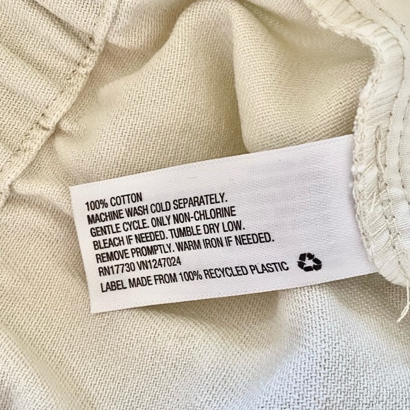 NWT Sandy Liang White Cream Utility Denim Jumpsuit Size 0 - Picture 14 of 14